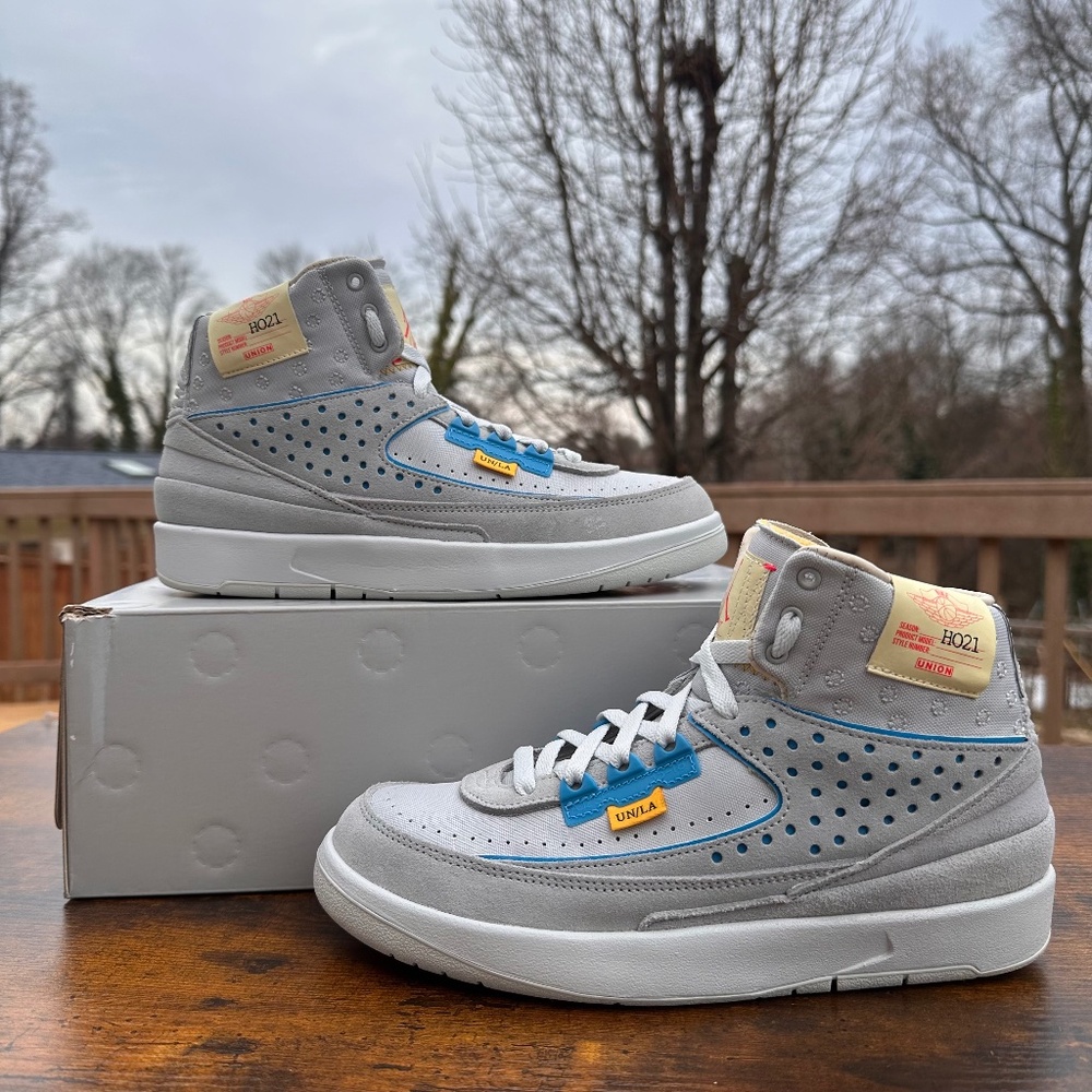 Air Jordan 2 Retro SP Union Grey Fog 2022 DN3802-001 Men's Size 7.5 DS